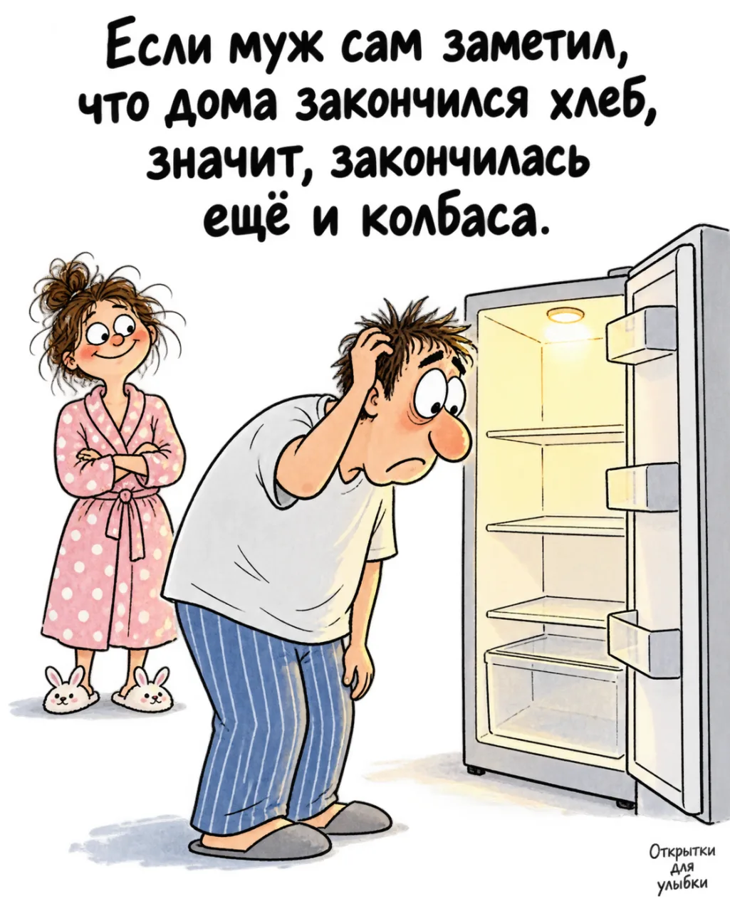 🍞 Если он сам составил список покупок, ситуация уже серьёзная.