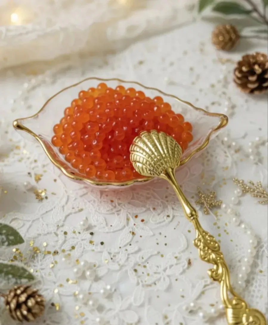 🍃 Прозрачные листики-соусники.Нежные и невесомые🥰для красной икры самое то🤣
