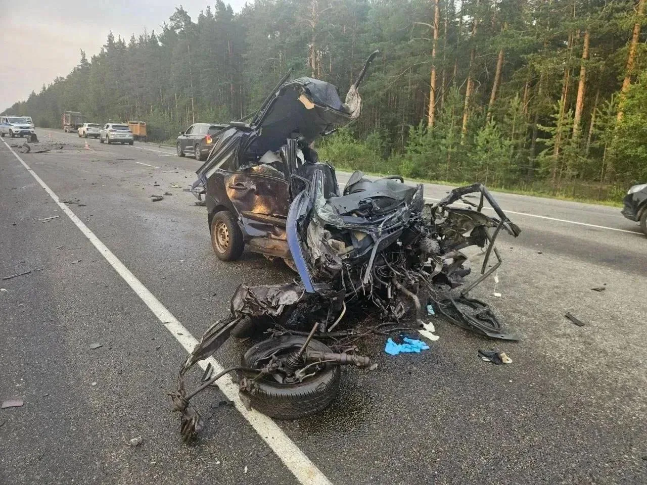 ❗️Один человек погиб и двое пострадали в тройном ДТП, которое произошло сегодня в 17:10...