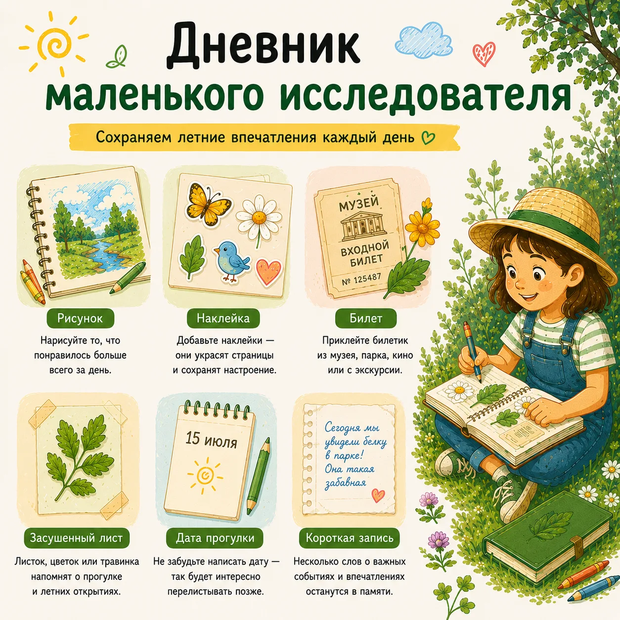 Дневник летних открытий 📝