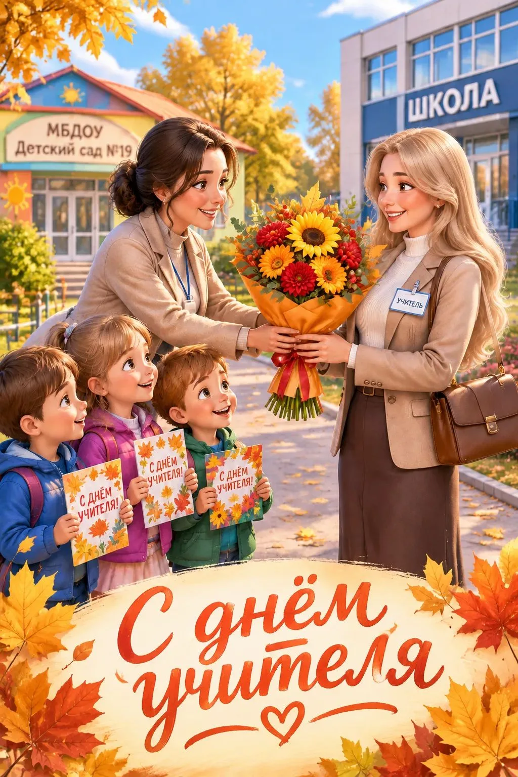 🎉 С Днём учителя, дорогие педагоги! 👩‍🏫👨‍🏫