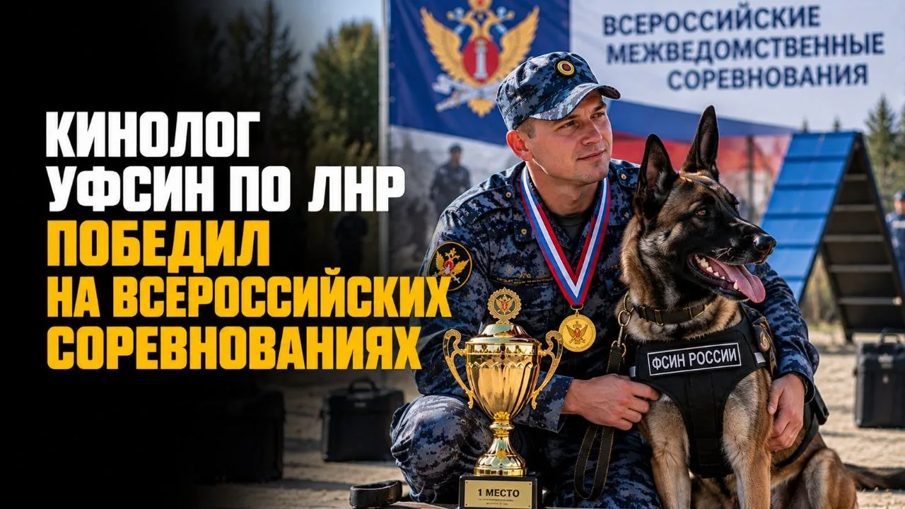 КИНОЛОГ УФСИН ПО ЛНР ПОБЕДИЛ НА ВСЕРОССИЙСКИХ СОРЕВНОВАНИЯХ