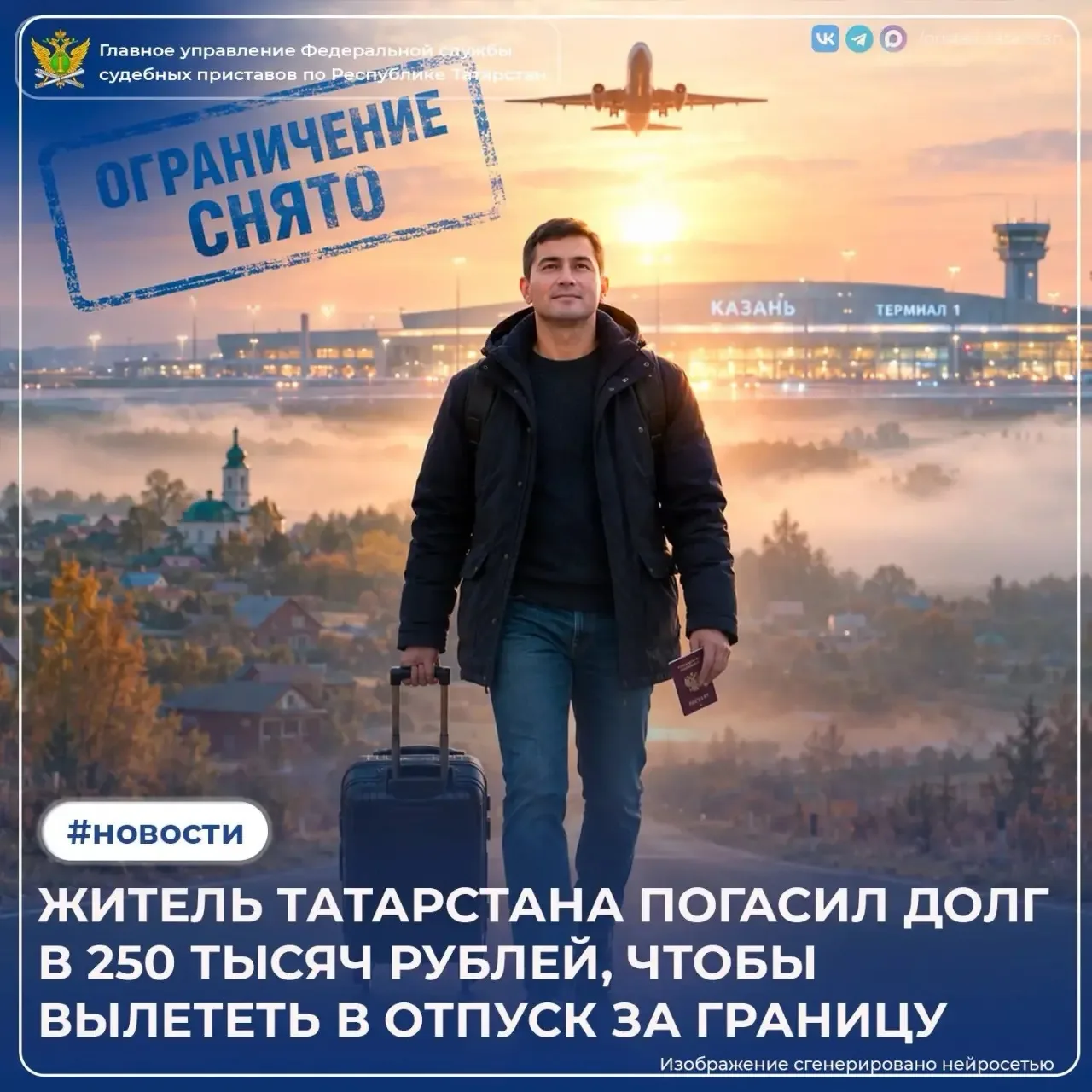 Чемодан собран, самолет ждёт - осталось только погасить долг. Именно так для жителя Дро...