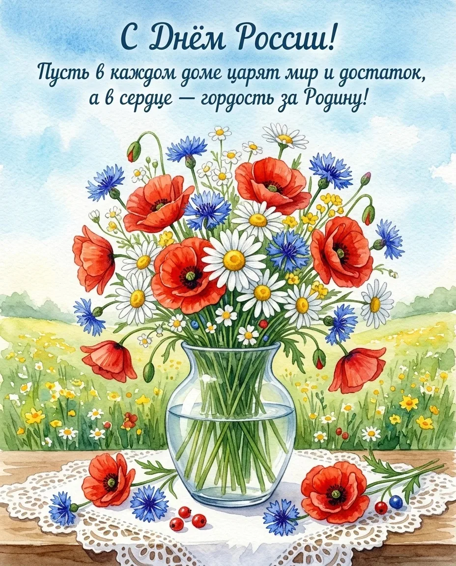 Дорогие друзья! Поздравляем вас с Днём России! 🇷🇺🎉

Желаем жить в согласии, мире и достатке, стре