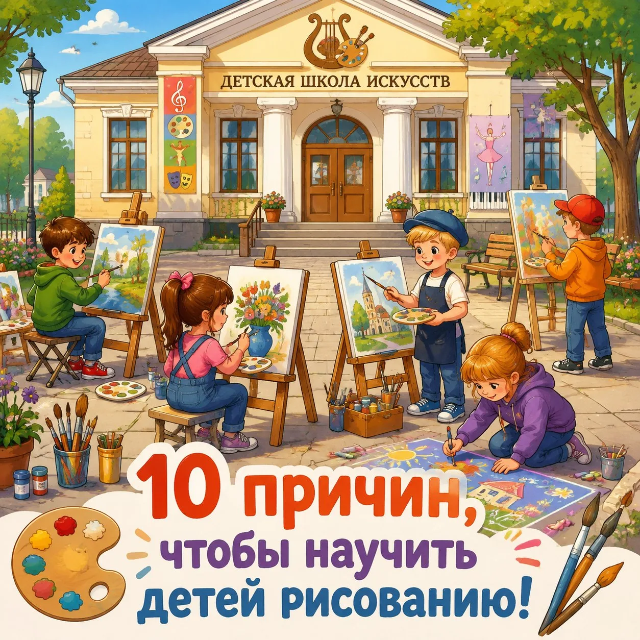 🖼 Рисование — это не просто «картинки в альбоме». Это инвестиция в будущее вашего ребе...