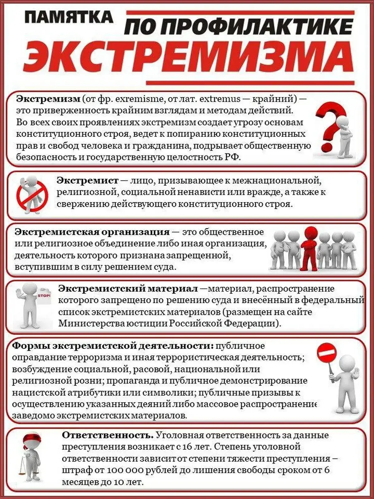 Основной группой риска для пропаганды экстремизма является молодёжь, как наиболее чувст...