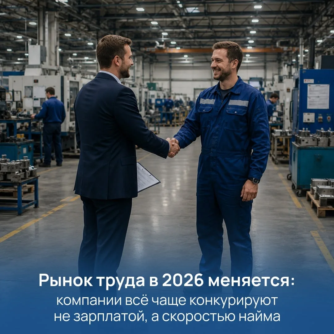 Рынок труда в 2026 меняется: компании всё чаще конкурируют не зарплатой, а скоростью найма

Как пише