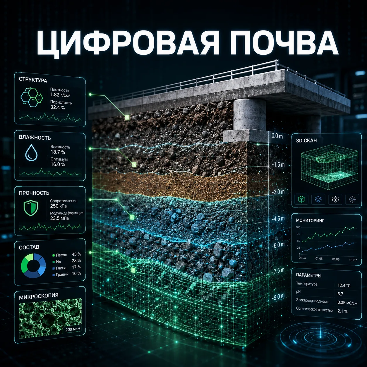 🌾 Рентген для асфальта и ИИ-агрономы 🚜

Физики МФТИ и почвоведы РАН объединились, чтобы научить ис