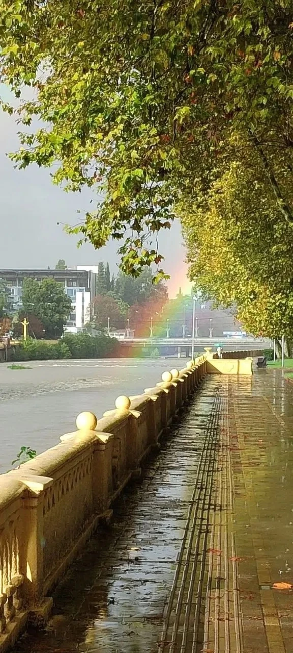 После дождя в Сочи вышла яркая двойная радуга 🌈