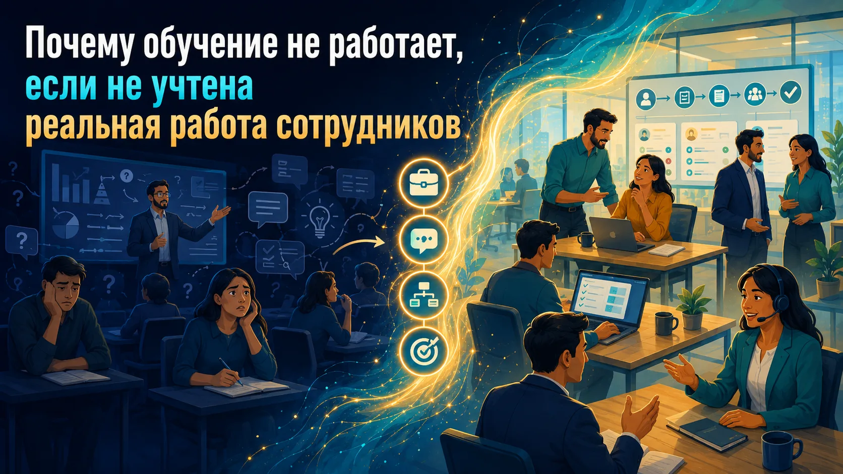 📚 Почему обучение не работает, если не учтена реальная работа сотрудников

Иногда обучение проходит