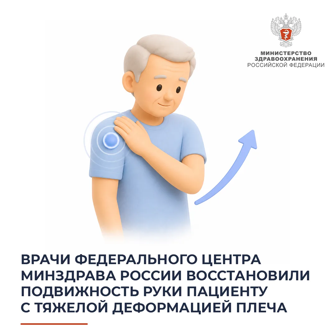 🏥 Врачи федерального центра Минздрава России восстановили подвижность руки пациенту с ...