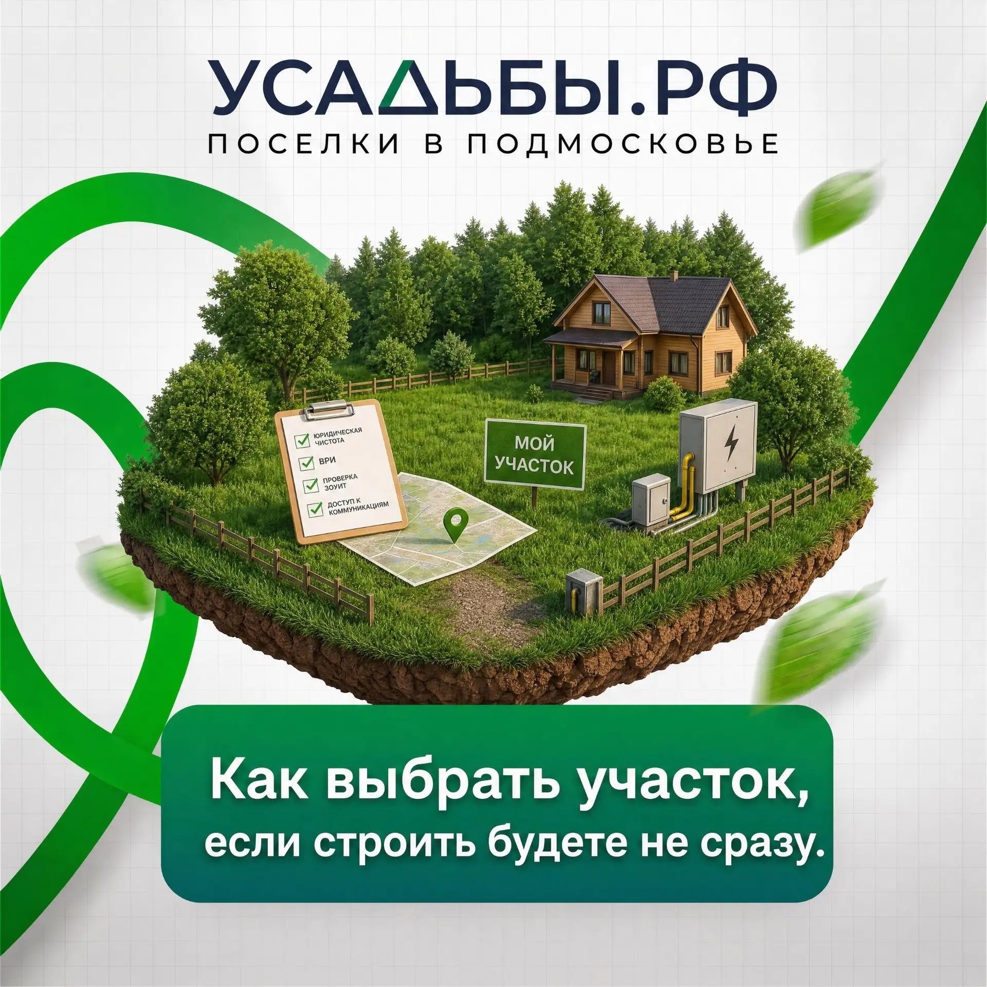 Как выбрать участок, если стройка будет еще не скоро?