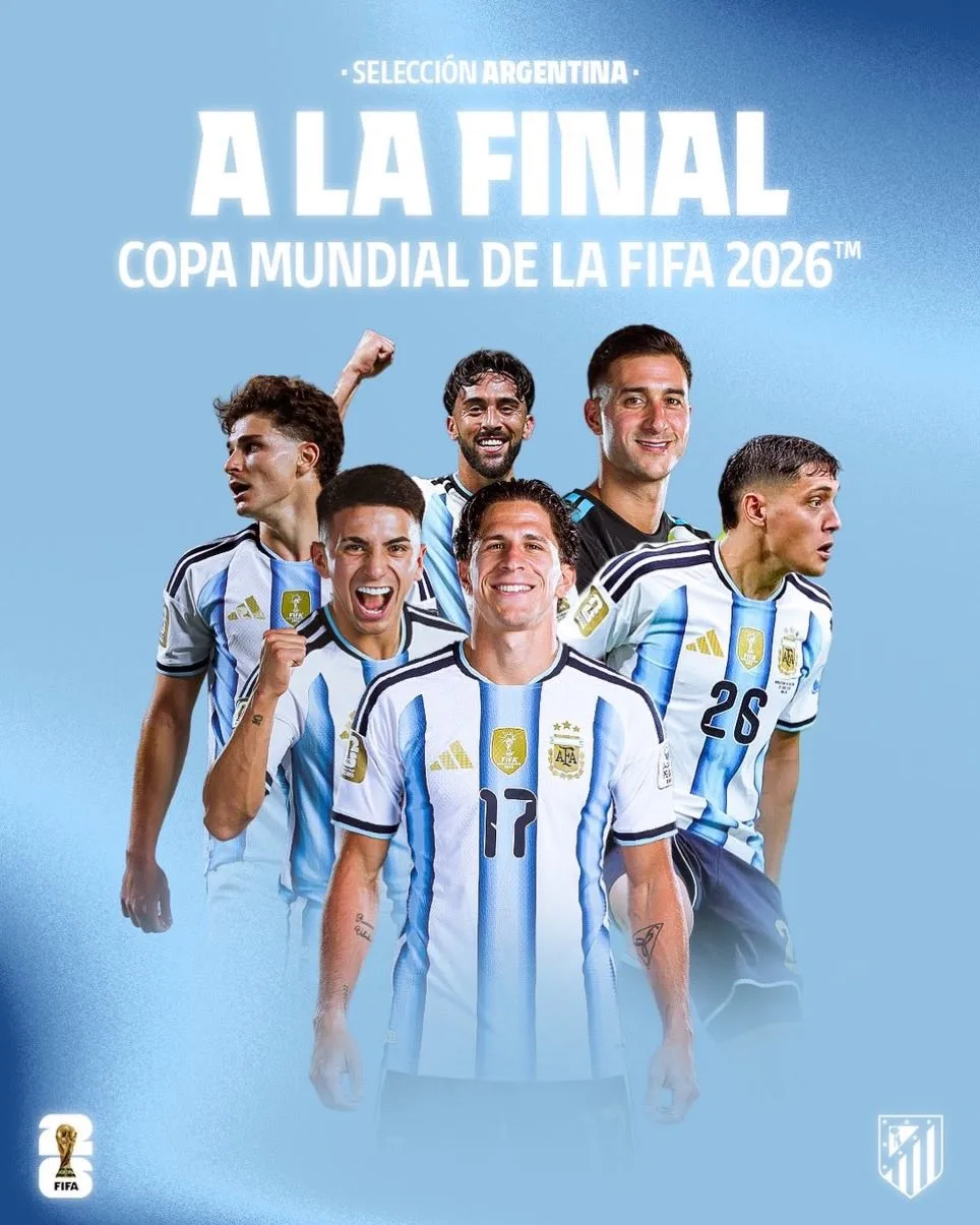 ⚡️🇦🇷 Поздравляем наших Аргентинцев с выходом в финал Чемпионата Мира!

❤️ Атлетико Мадрид — клуб с