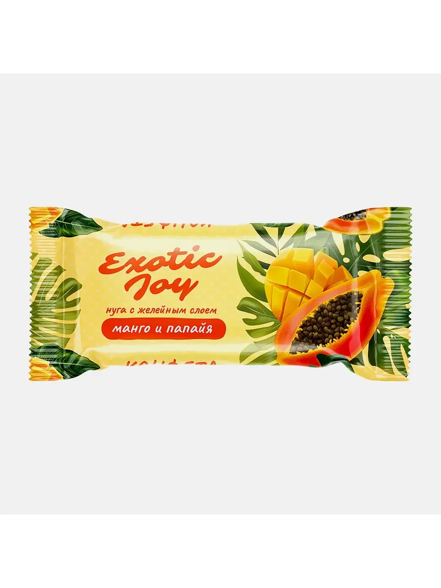 ⚡️ Конфеты Exotic Joy Нуга с желейным слоем манго и папайя в гл