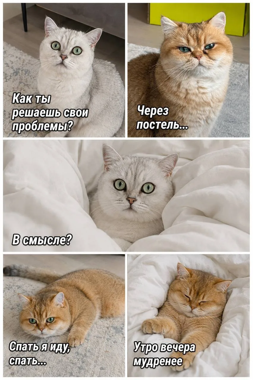 Утро вечера мудренее 😅☀️
И ведь правда!