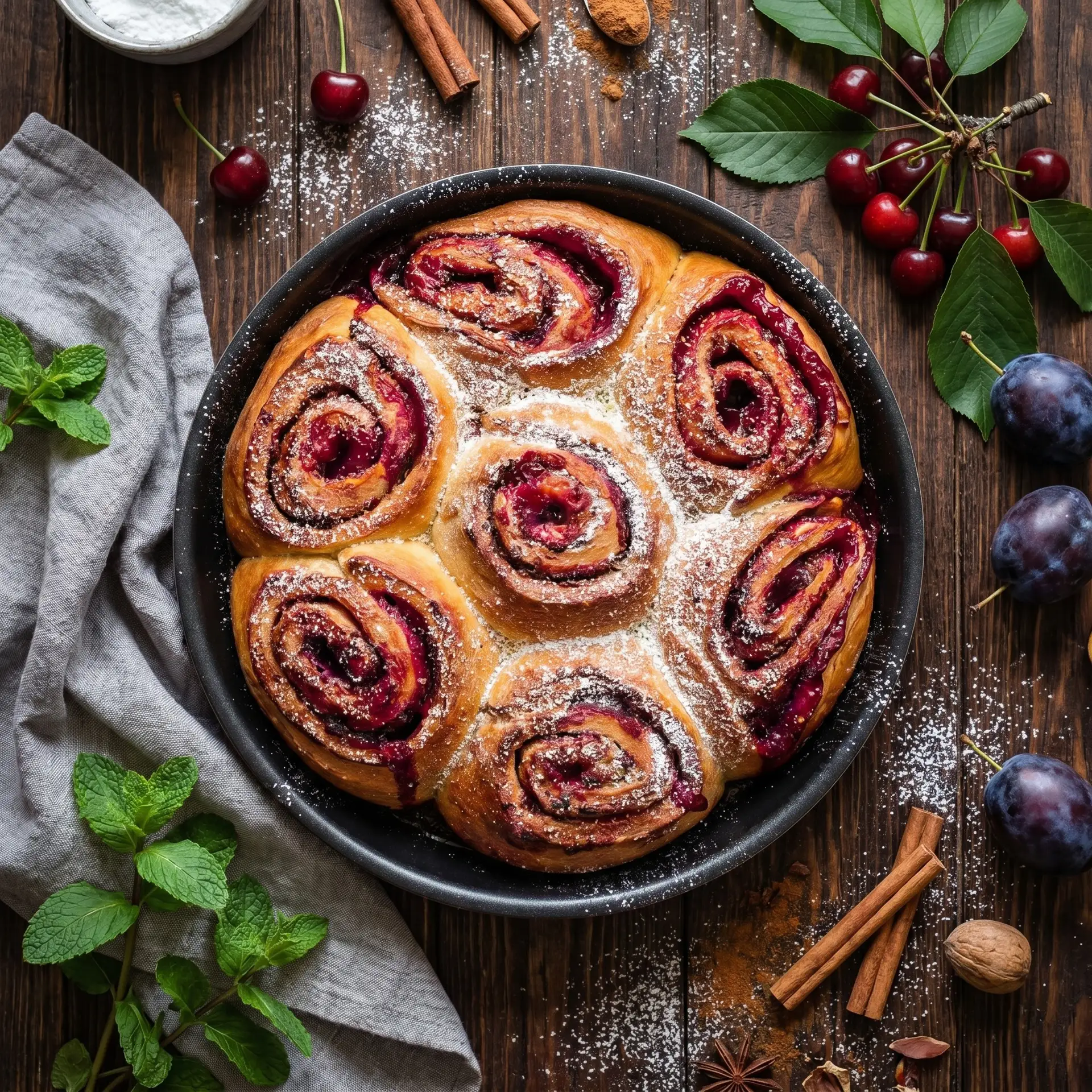 РЕЦЕПТ
🥐 ДРОЖЖЕВОЙ ПИРОГ-РОЗОЧКИ СО СЛИВОЙ
Мягкий, воздушный пирог из нежных булочек с сочной сливо