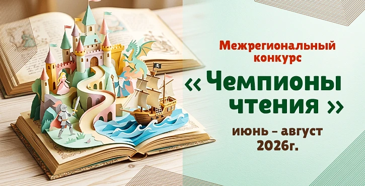 Дорогие друзья!

❗️Приглашаем принять участие в межрегиональном конкурсе «Чемпионы чтения». В 2026 г