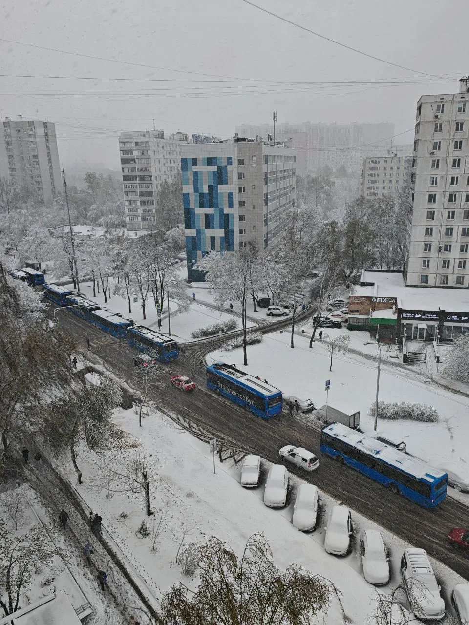 Ещё фото заснеженного района в объективе Бориса Шкиотова