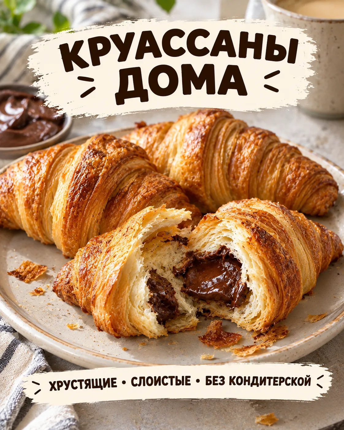 🥐 Домашние круассаны без ночёвки на кухне