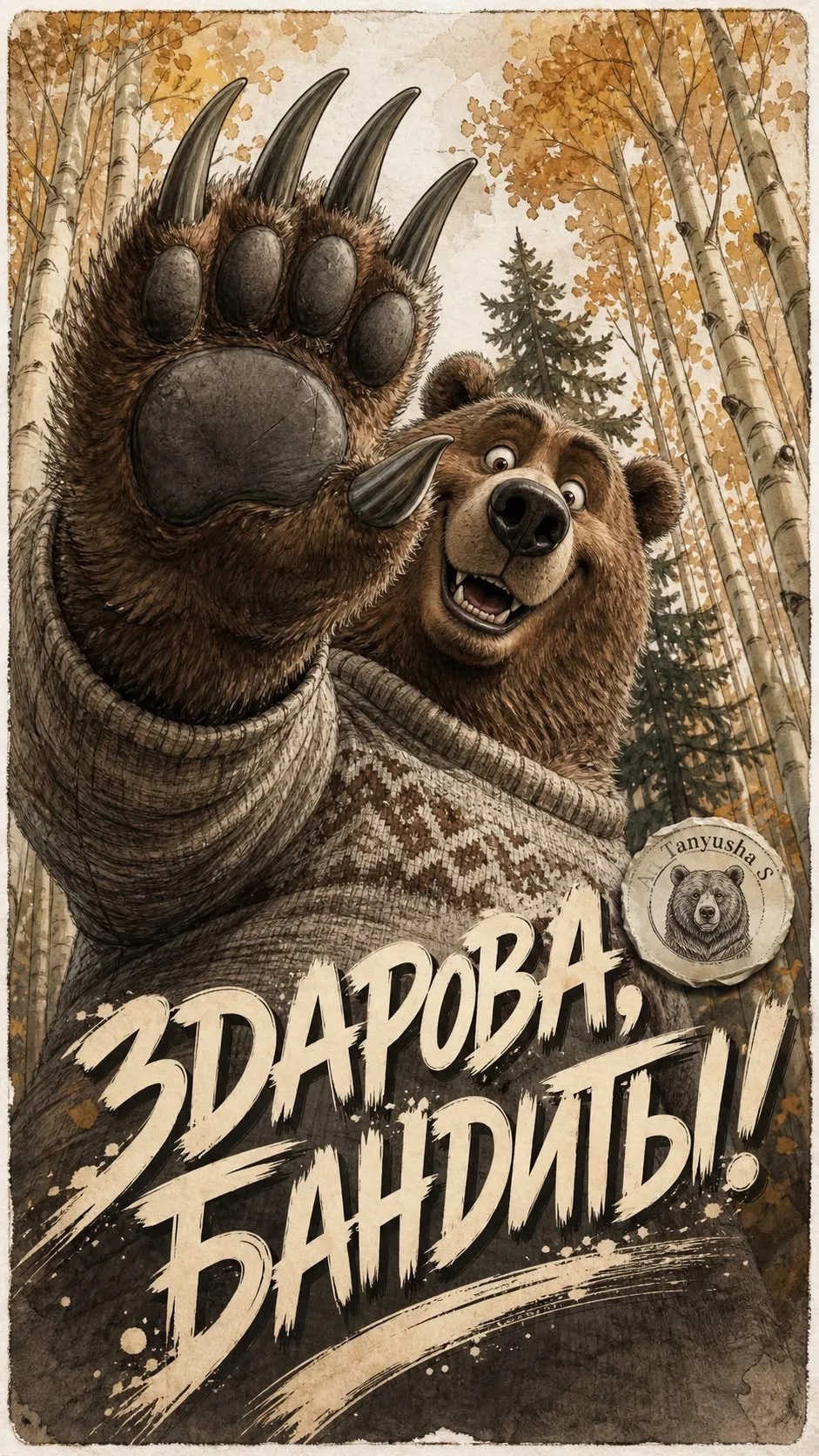 Понравилась открытка? Оставьте реакции ❤️