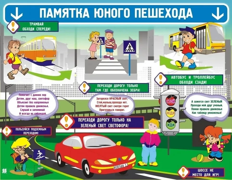 🛣️ Безопасная дорога для детей: что должны знать родители и малыши.
