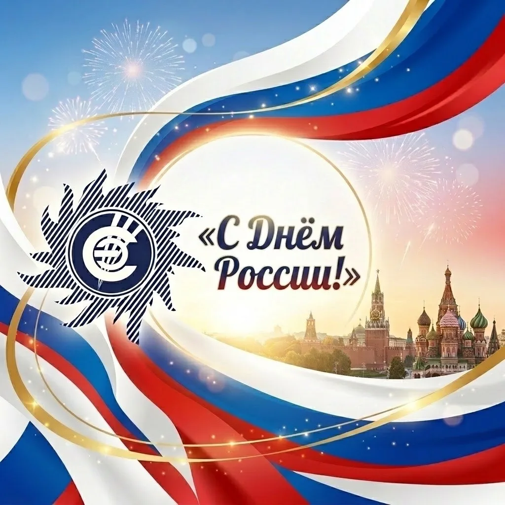 С Днём России!  
АО «Читаэнергосбыт» желает мира, добра, благополучия и уверенности в завтрашнем дне