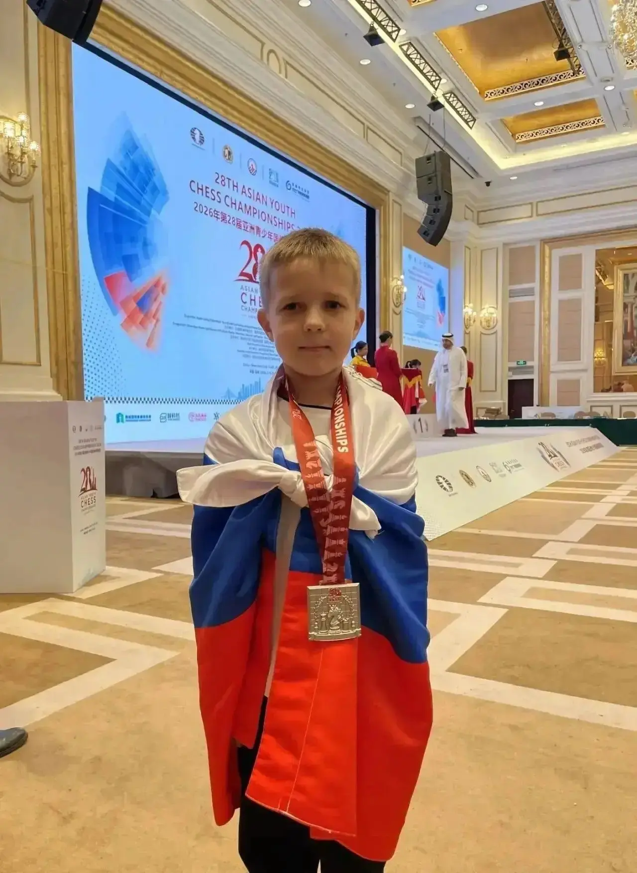 ♟️Наш юный земляк стал серебряным призером Первенства Азии по шахматам 

Михаил Шишов занял второе м