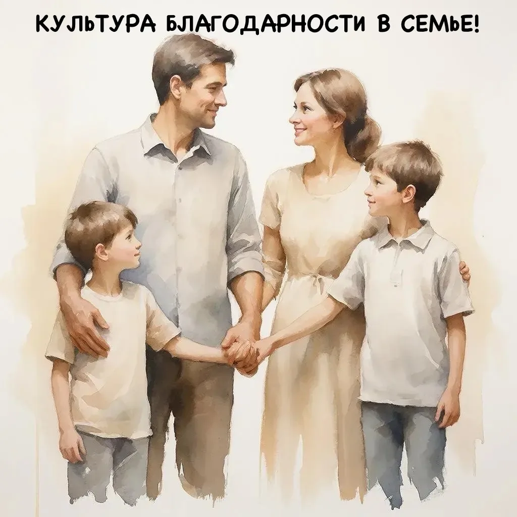 🙏 КУЛЬТУРА БЛАГОДАРНОСТИ: ПОЧЕМУ ЭТО ВАЖНО.  🧐 Позитивная психология: семьи, практикующие благодарно