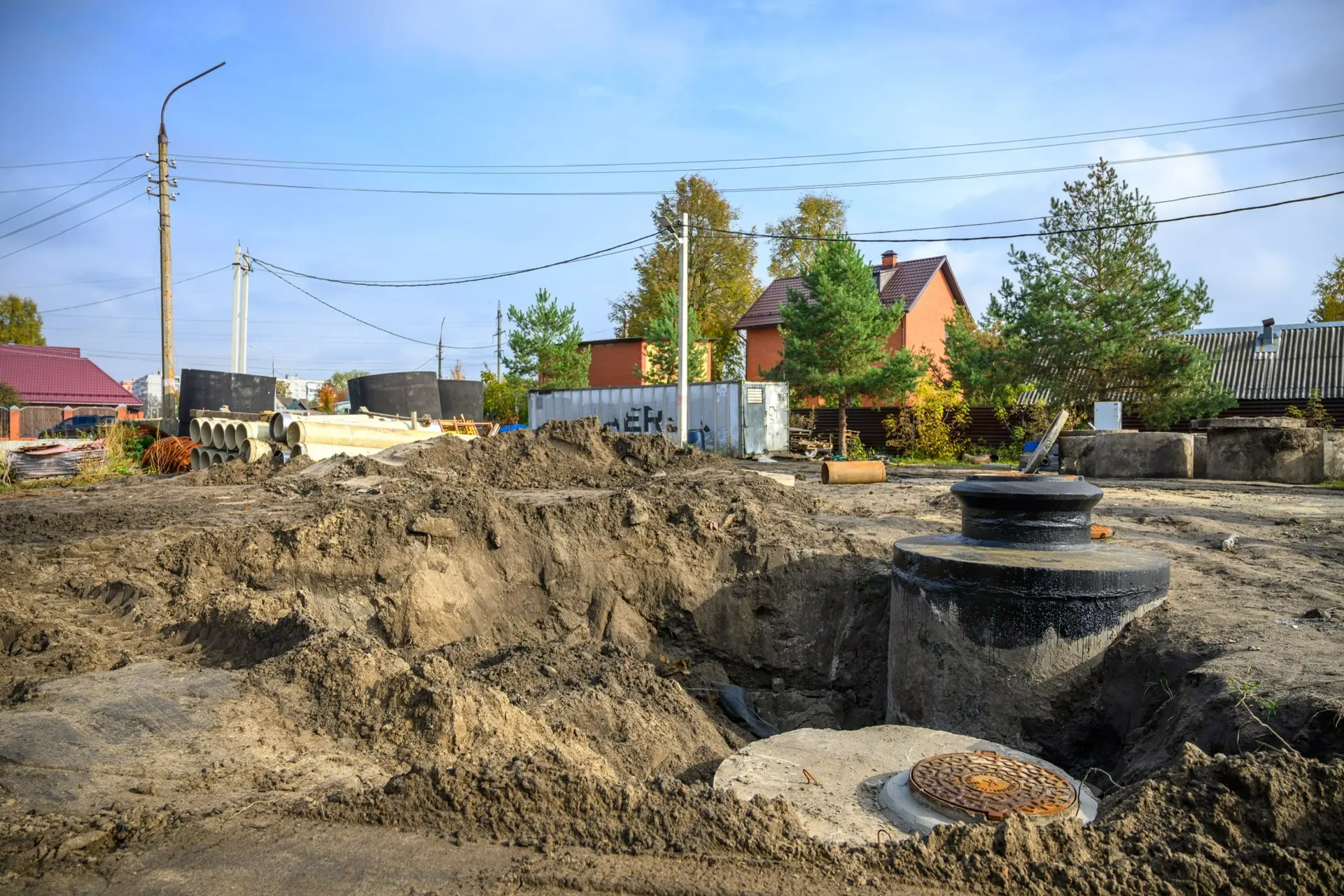 В деревне Давыдово обновили участок самотечного коллектора 🛠 Специалисты Мособлводоканала завершили 