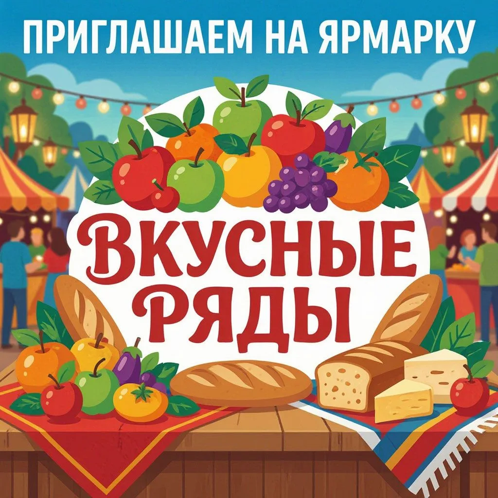 Приглашаем Всех желающих принять активное участие в ярмарке-продаже "Вкусные ряды" това...