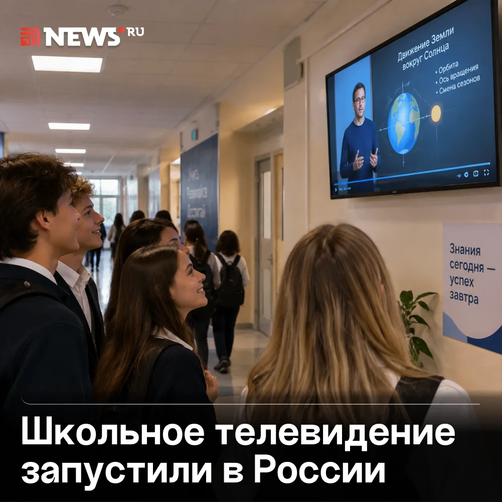 ТВ-минутка: ученики будут смотреть телевизор на переменах.