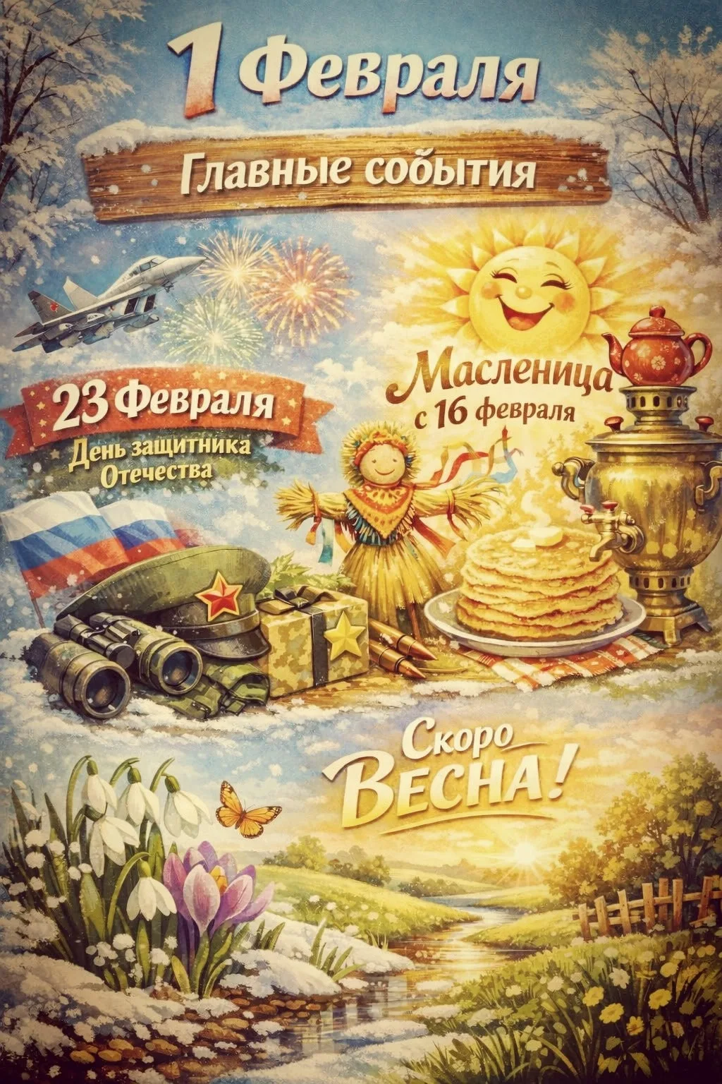 Большая половина зимы позади. Добро пожаловать к нам, февраль! А там и весна!