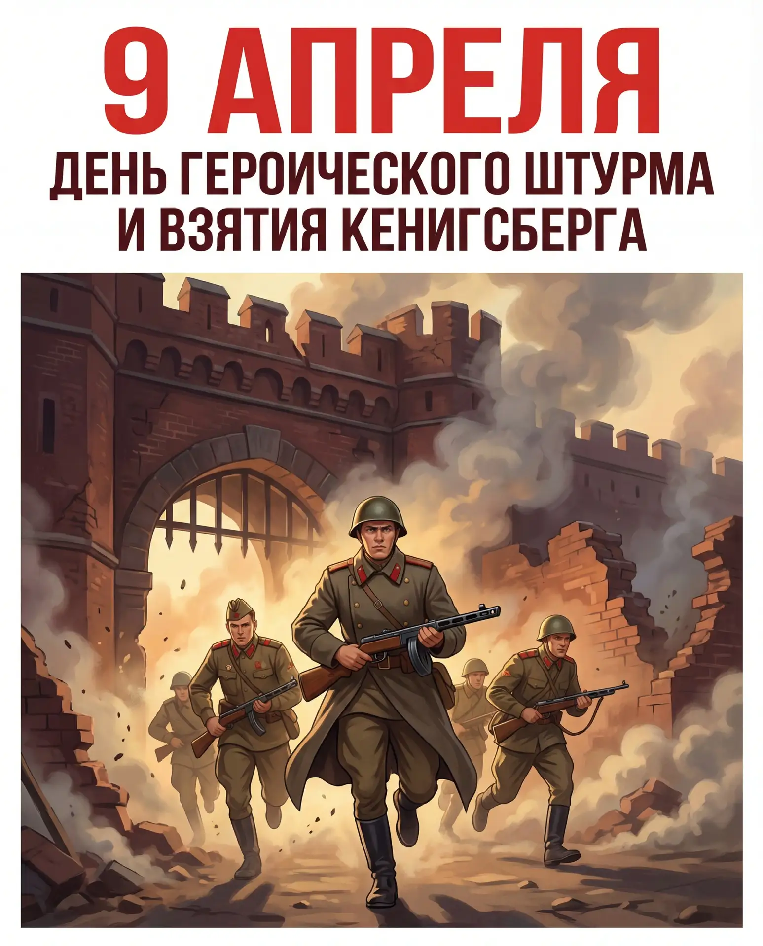 День героического штурма и взятия Кёнигсберга🕯️  В этом году мы впервые отмечаем официально эту дату