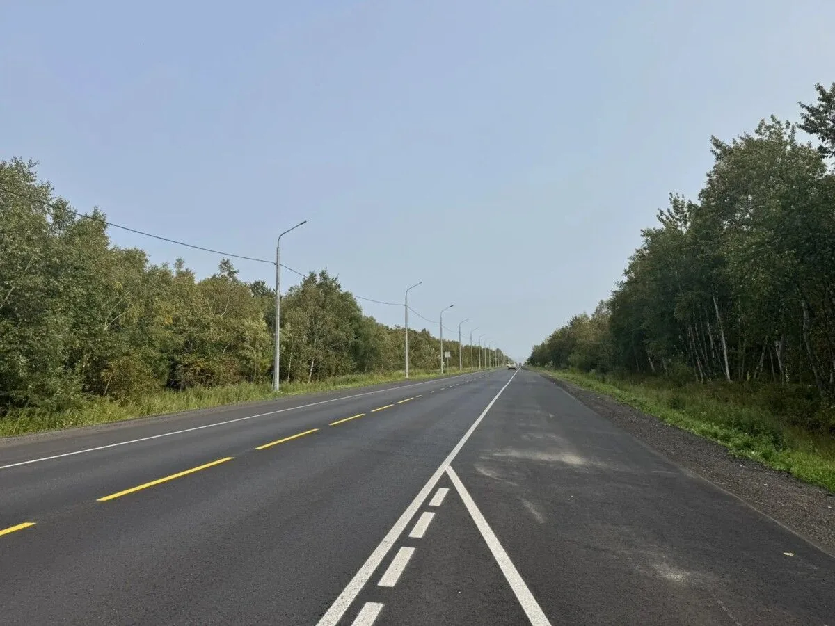 На трассе Петропавловск‑Камчатский — Мильково завершён ремонт участка 40–47 км по нацпр...