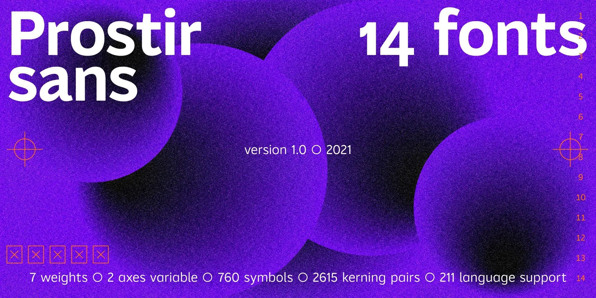 Шрифт Prostir sans Display Heavy