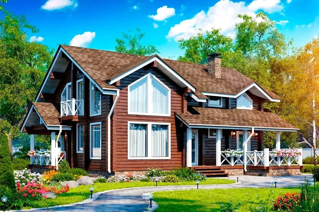 Планировка дома из клееного бруса 🏡