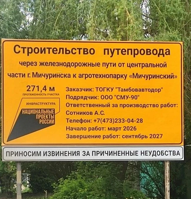 Держим руку на пульсе строительства путепровода в Мичуринске! 🚧
