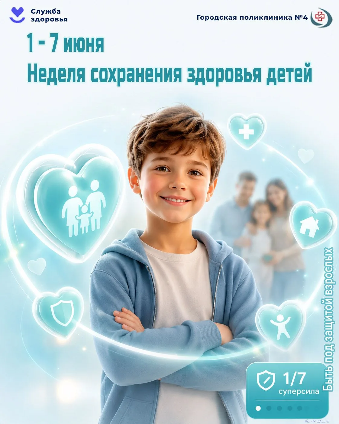 🎈 Сегодня День защиты детей и начинается Неделя сохранения здоровья детей.