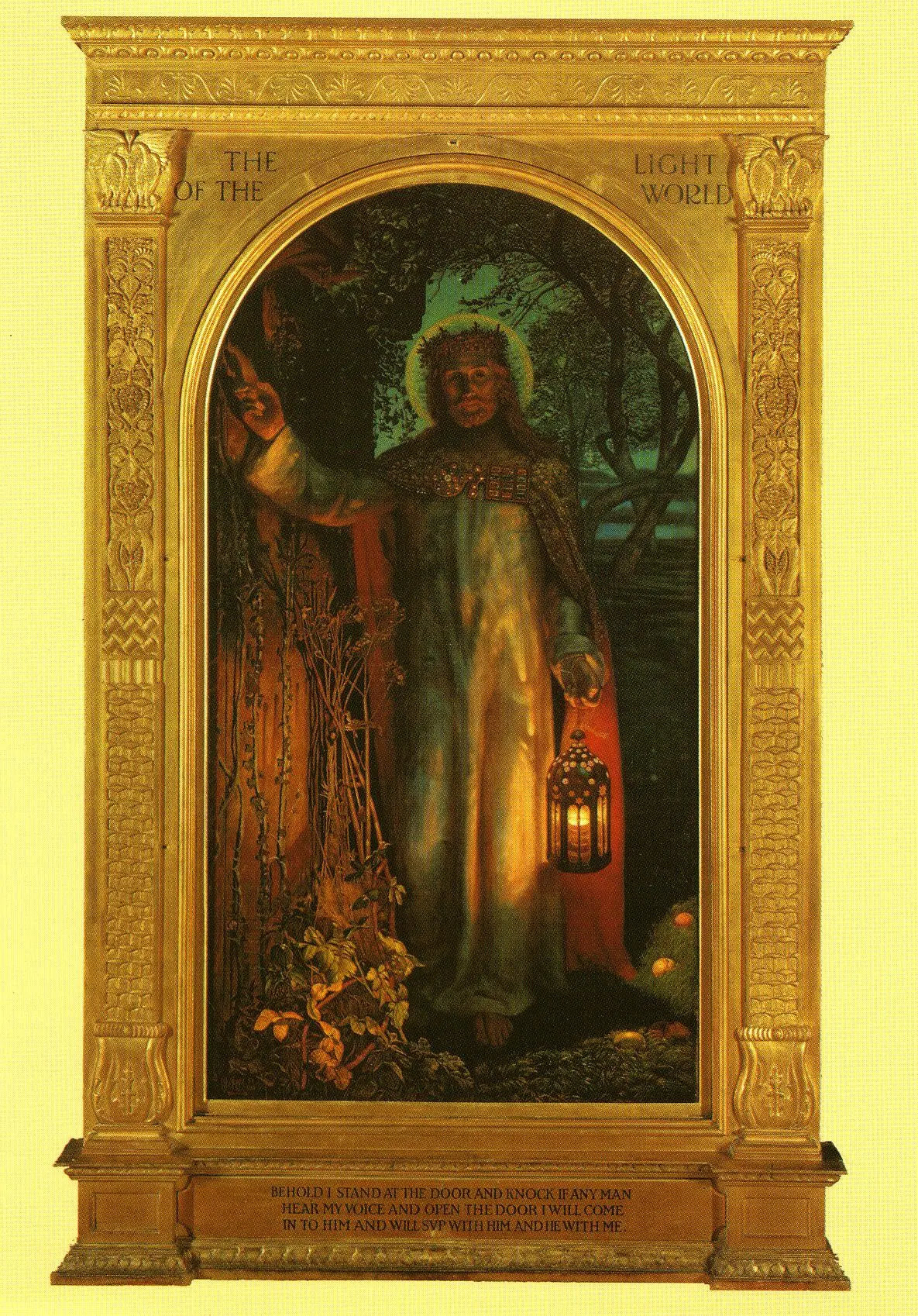 ✝️ «Свет мира» (The Light of the World)
Уильям Холман Хант (William Holman Hunt, 1851–1854)
Масло на