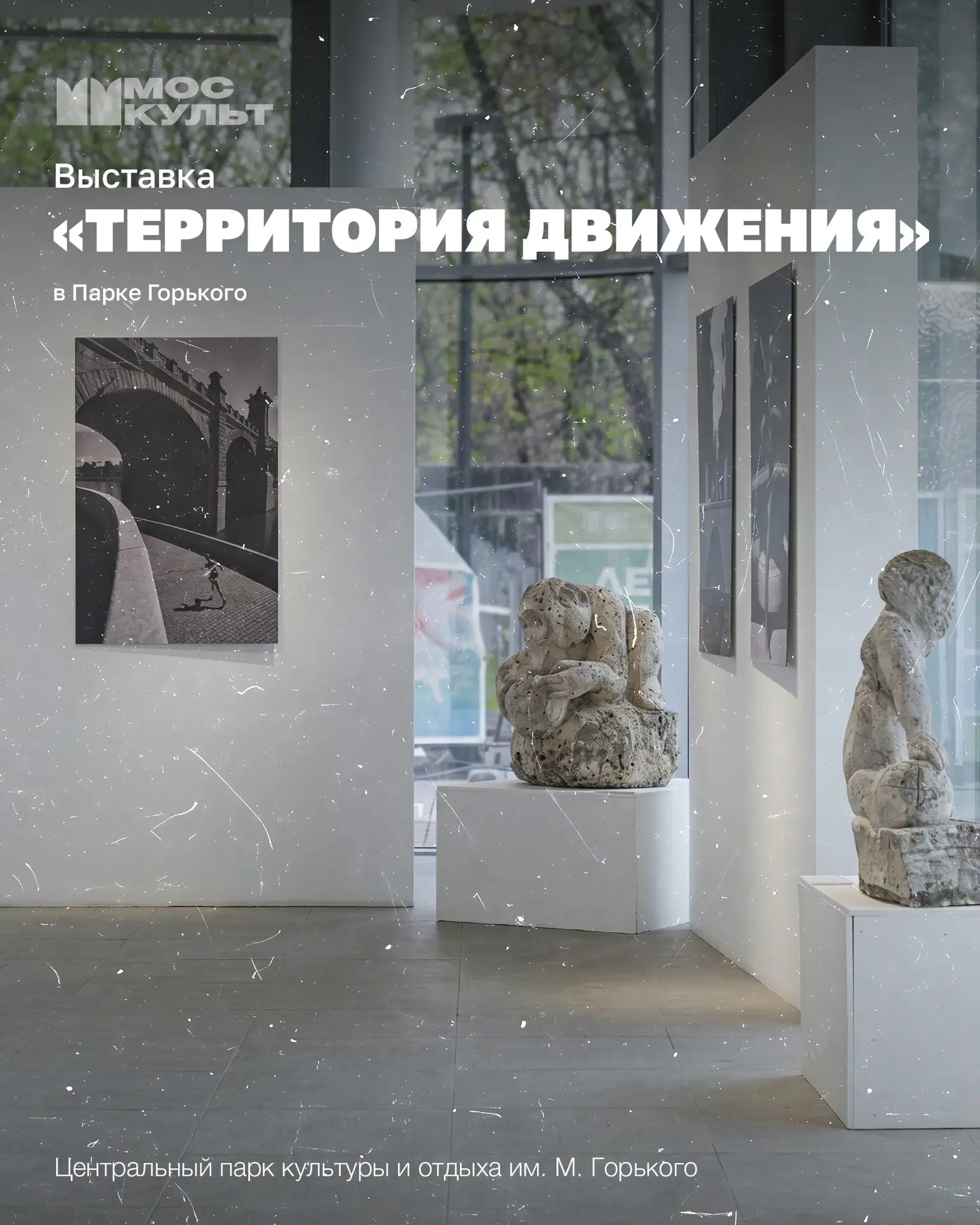 В Парке Горького на Пушкинской набережной развернулась необычная выставка «Территория движения», центральным элементом к
