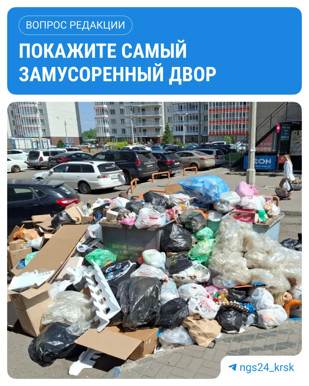 Красноярцы, расскажите, в каком дворе у вас самая страшная помойка?