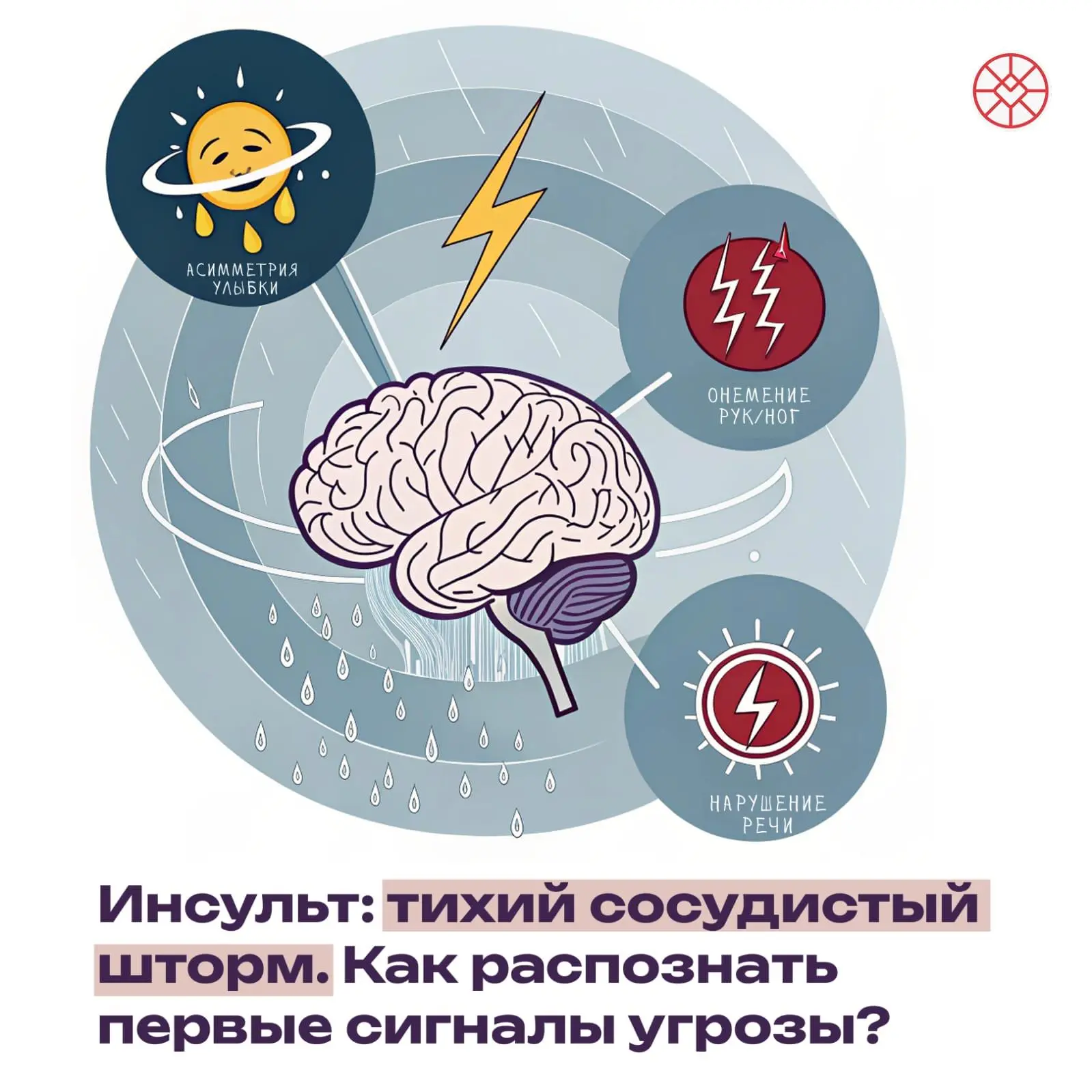 Инсульт: тихий сосудистый шторм. Как распознать первые сигналы угрозы? 
 
Головной мозг — это целая 