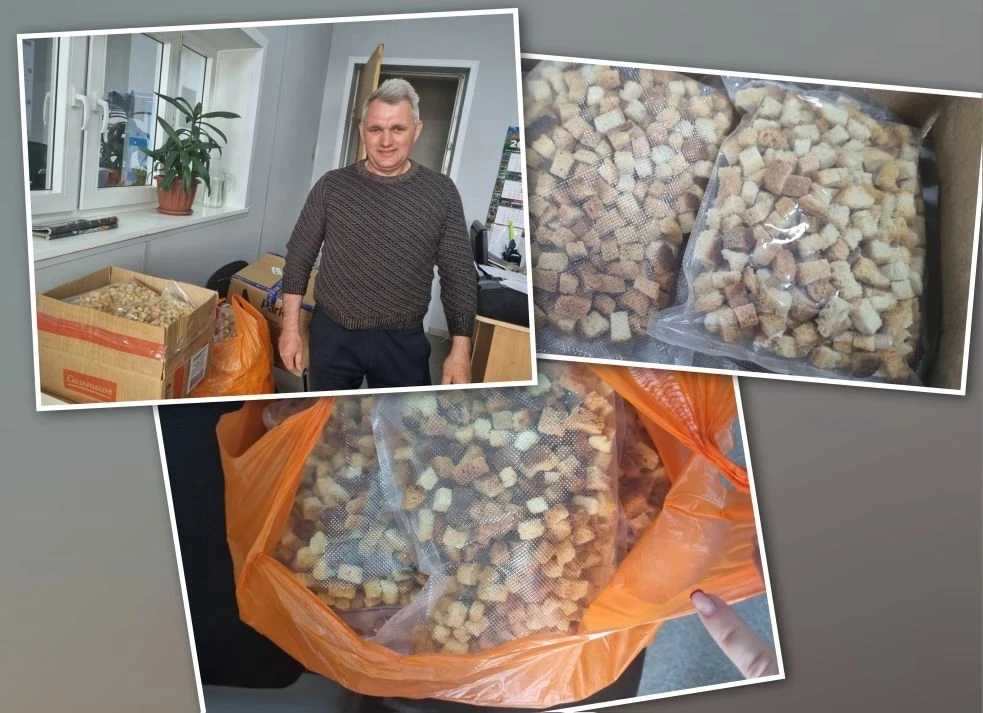 Наши защитники совсем скоро получат особенный, наполненный домашним теплом груз. Сухари...