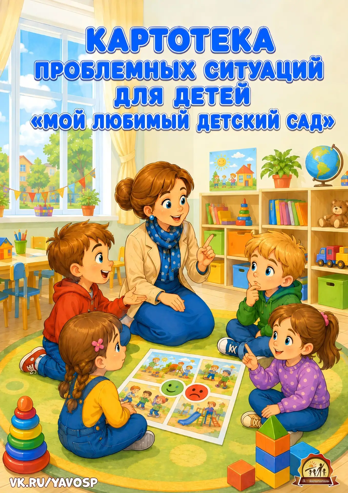 Картотека проблемных ситуаций с иллюстрациями для обсуждения с детьми по теме «Мой любимый детский с