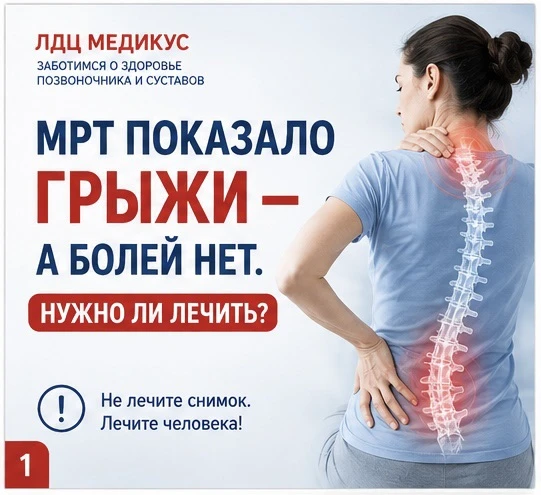 МРТ ПОКАЗАЛО ГРЫЖИ — А БОЛЕЙ НЕТ. НУЖНО ЛИ ЛЕЧИТЬ?