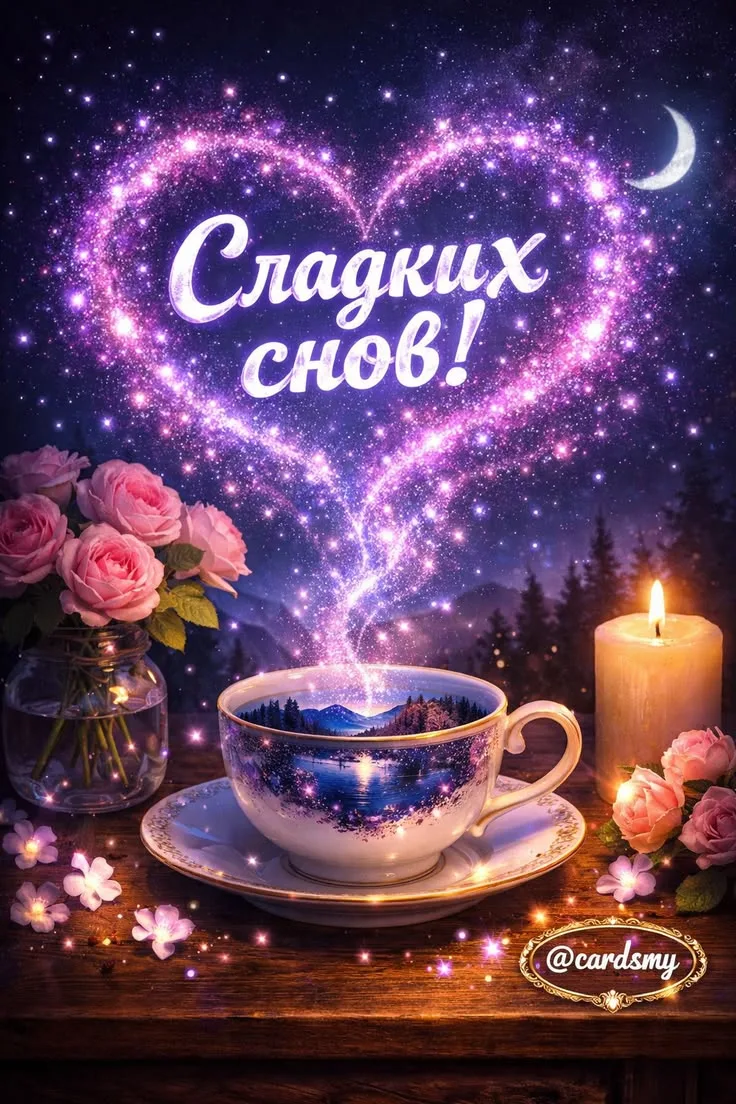 🥰 Оставляйте реакции, если понравилась открытка и делитесь с близкими ❤️