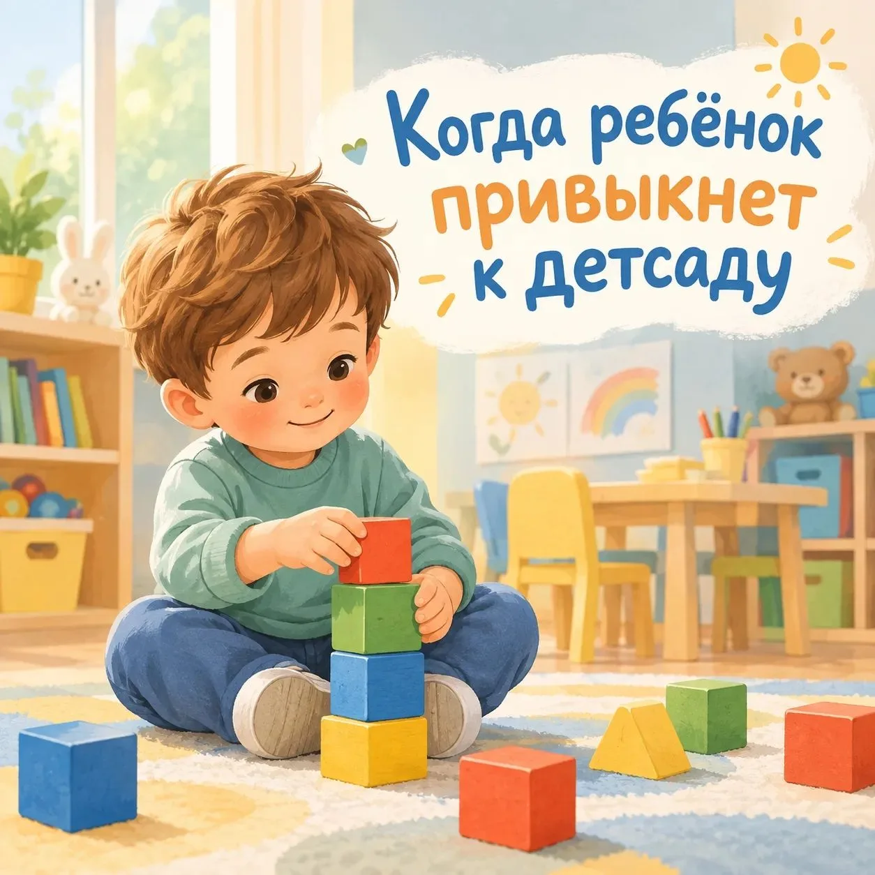 🧸 Сколько может длиться адаптация к детскому саду?
