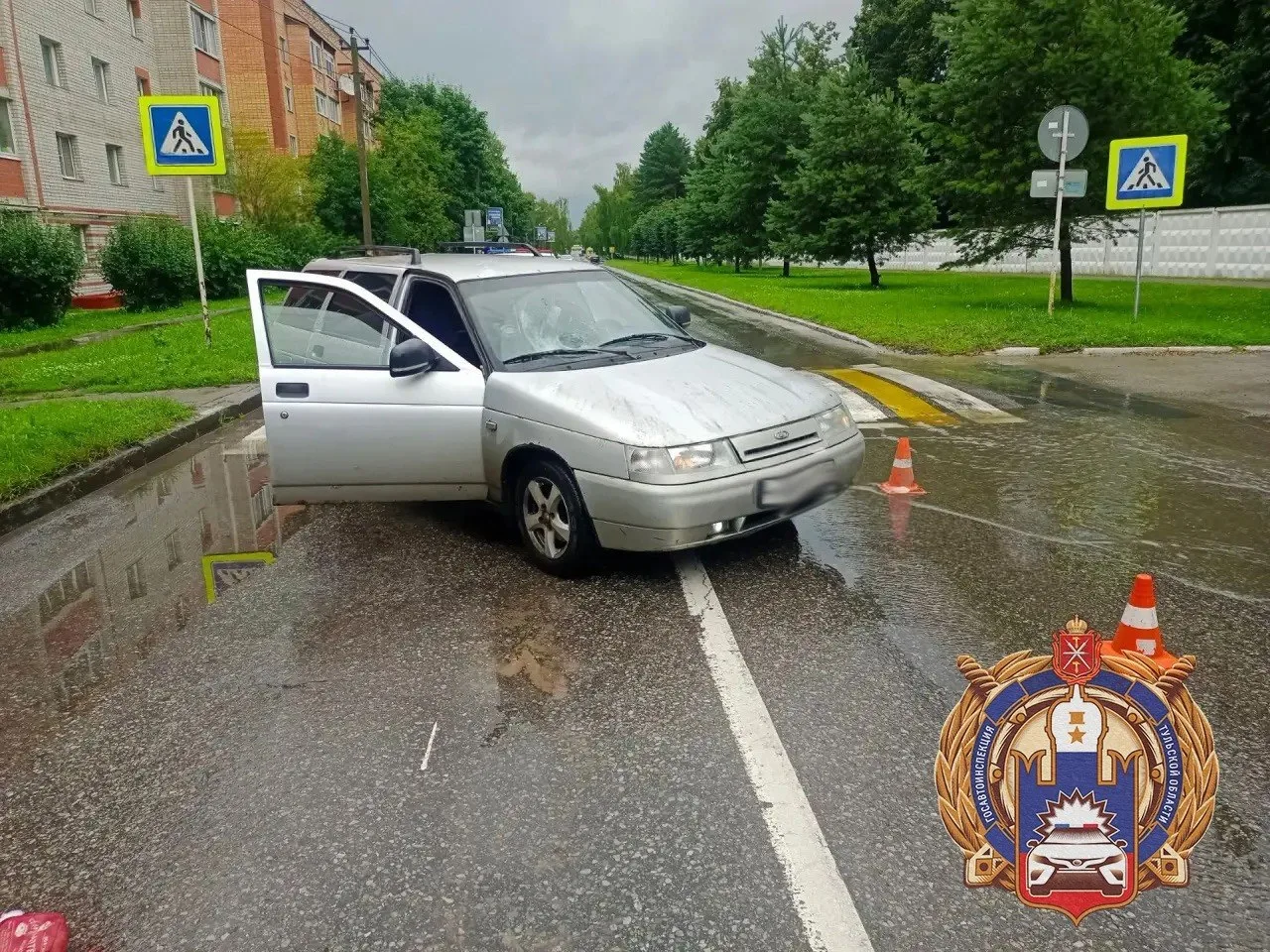 🚨🚔Суворов. Было в субботу, около дома 2Г по ул. Тульской. 45-летний водитель ВАЗ-2111...