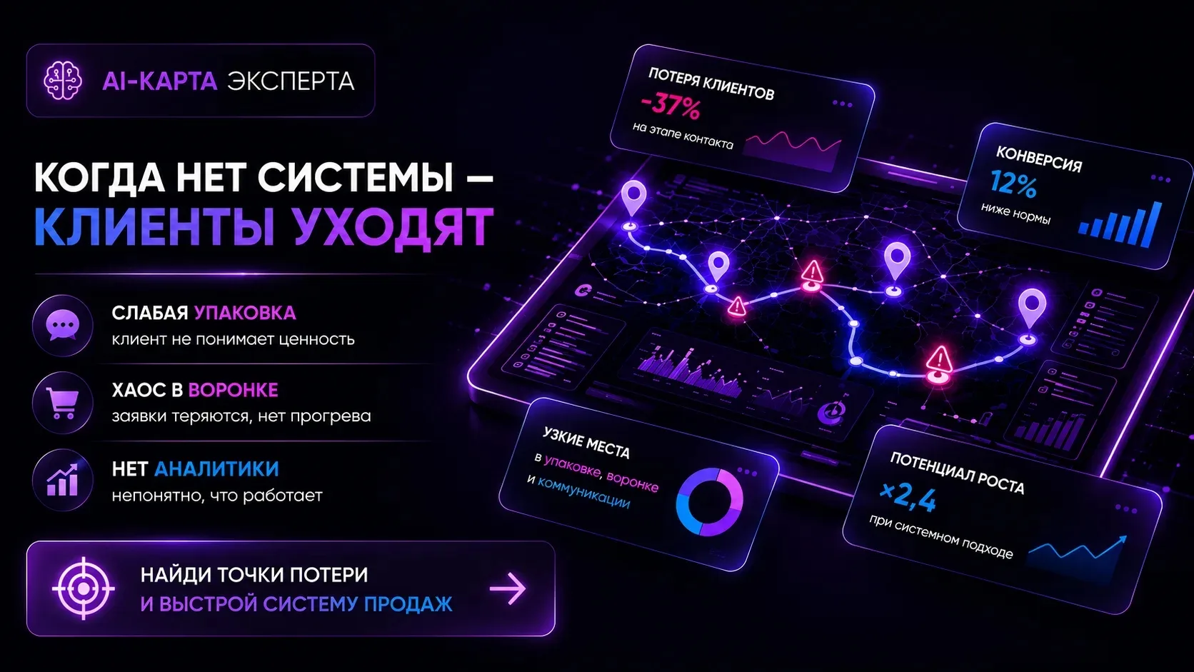 4 точки, из-за которых эксперт теряет клиентов ещё до заявки

Снаружи может казаться, что у тебя всё