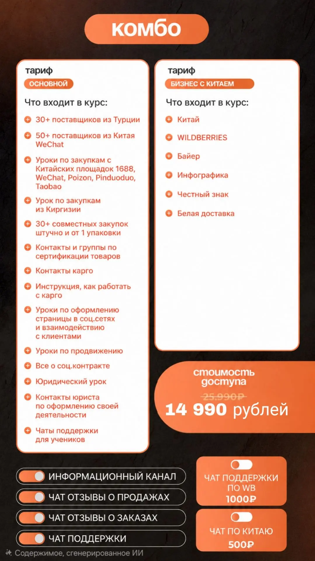 🚀 ТАРИФ «КОМБО» —